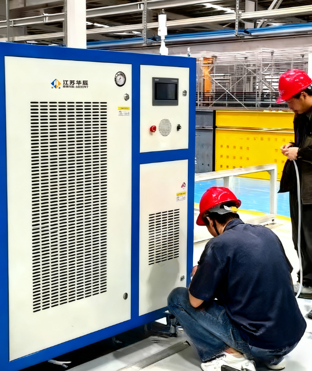 我司完成江苏华辰变压器股份有限公司氢氧焊机安装，助力变压器生产提质增效